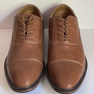 Goodfellow & Co Owen Men’s 9.5 Brown Cap Toe Oxford Dress Shoes NEW No Box